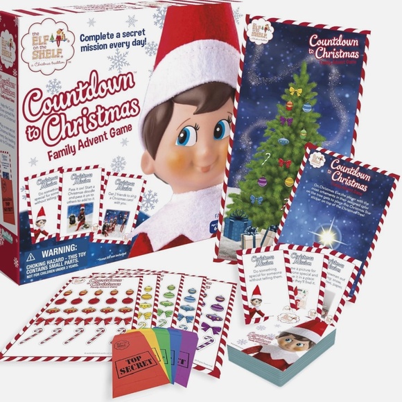NEW Elf On The Shelf Countdown To Christmas Family Advent Game - Buffalo Games - Picture 2 of 2